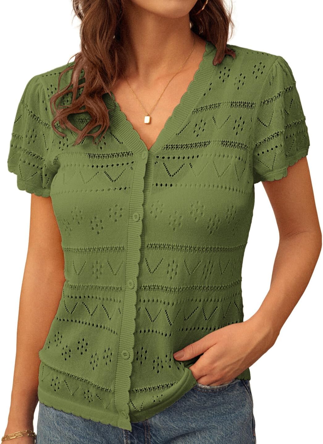 Esqualo gebreid vest lichtroze