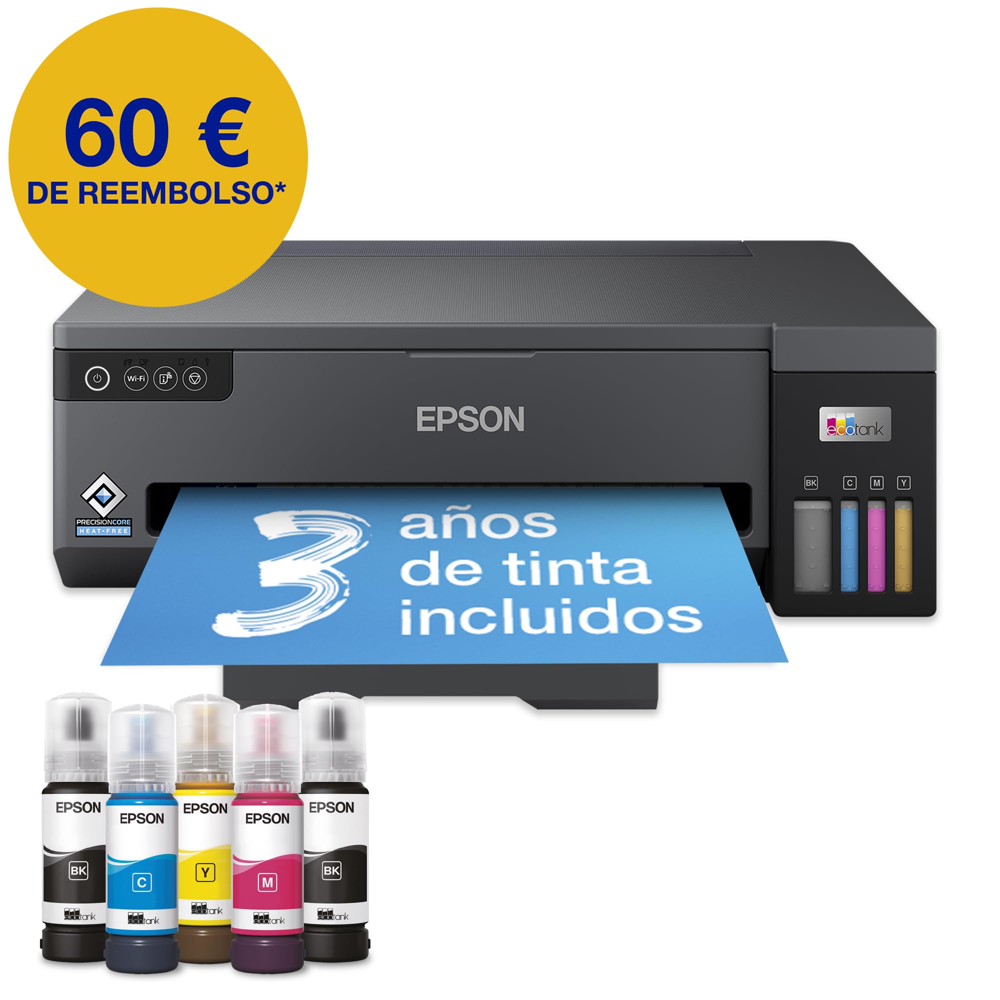 Epson EcoTank ET-14100 Impresora de Depósito de Tinta | para Hogar y Pequeña Oficina | con Tinta Negra Adicional | Wi-Fi | A3+ | Imprimir | Tinta Incluida para 3 Años