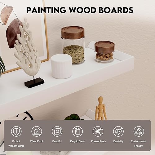 Miniatura 4 de Estantes flotantes de 3+1 nivel con cesta de almacenamiento de alambre, estantes de baño sobre el inodoro con barandilla protectora de metal,