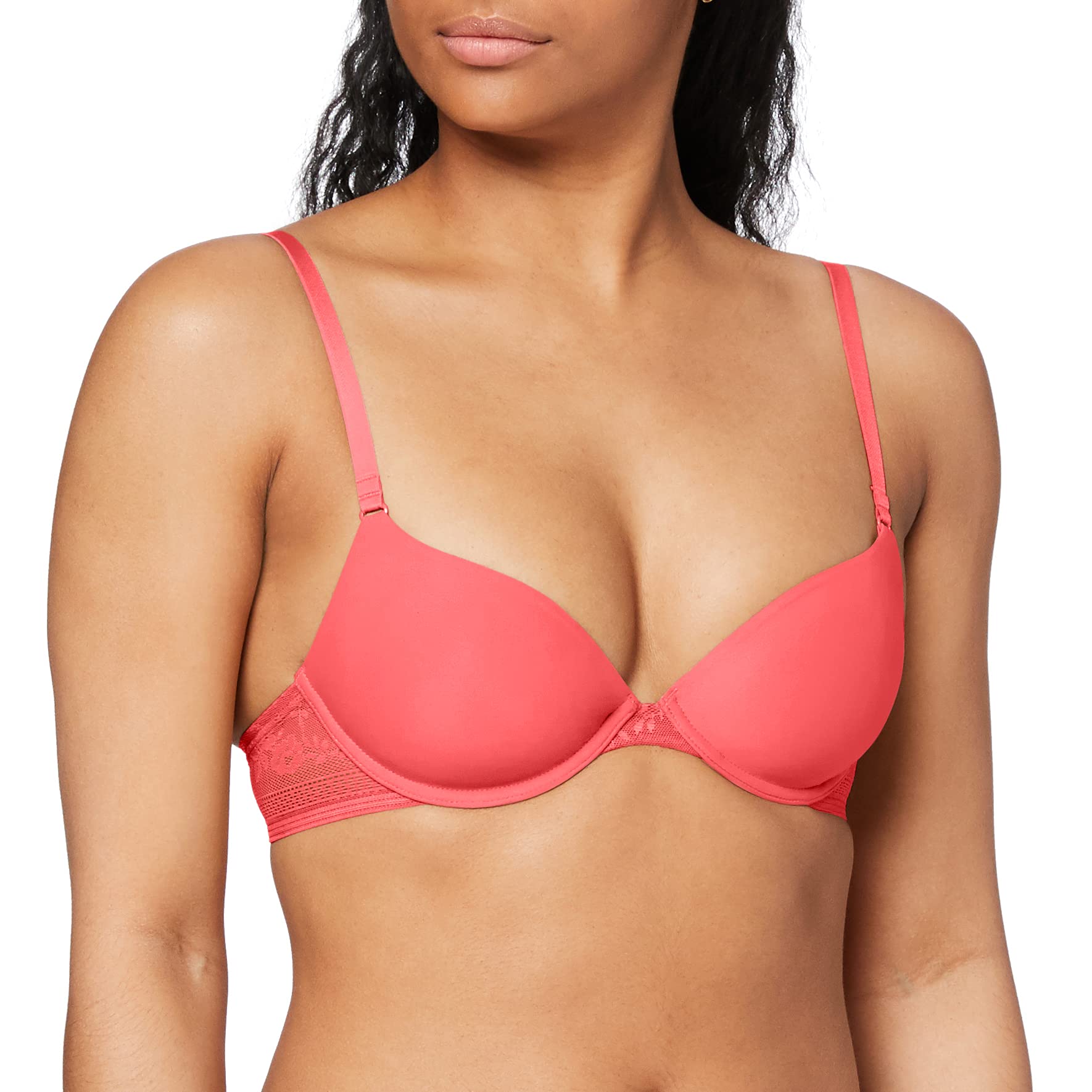 32B Sloggi ZERO Lace WHP Bra Half Cup Padded Underwired Womens Lingerie 10186065
