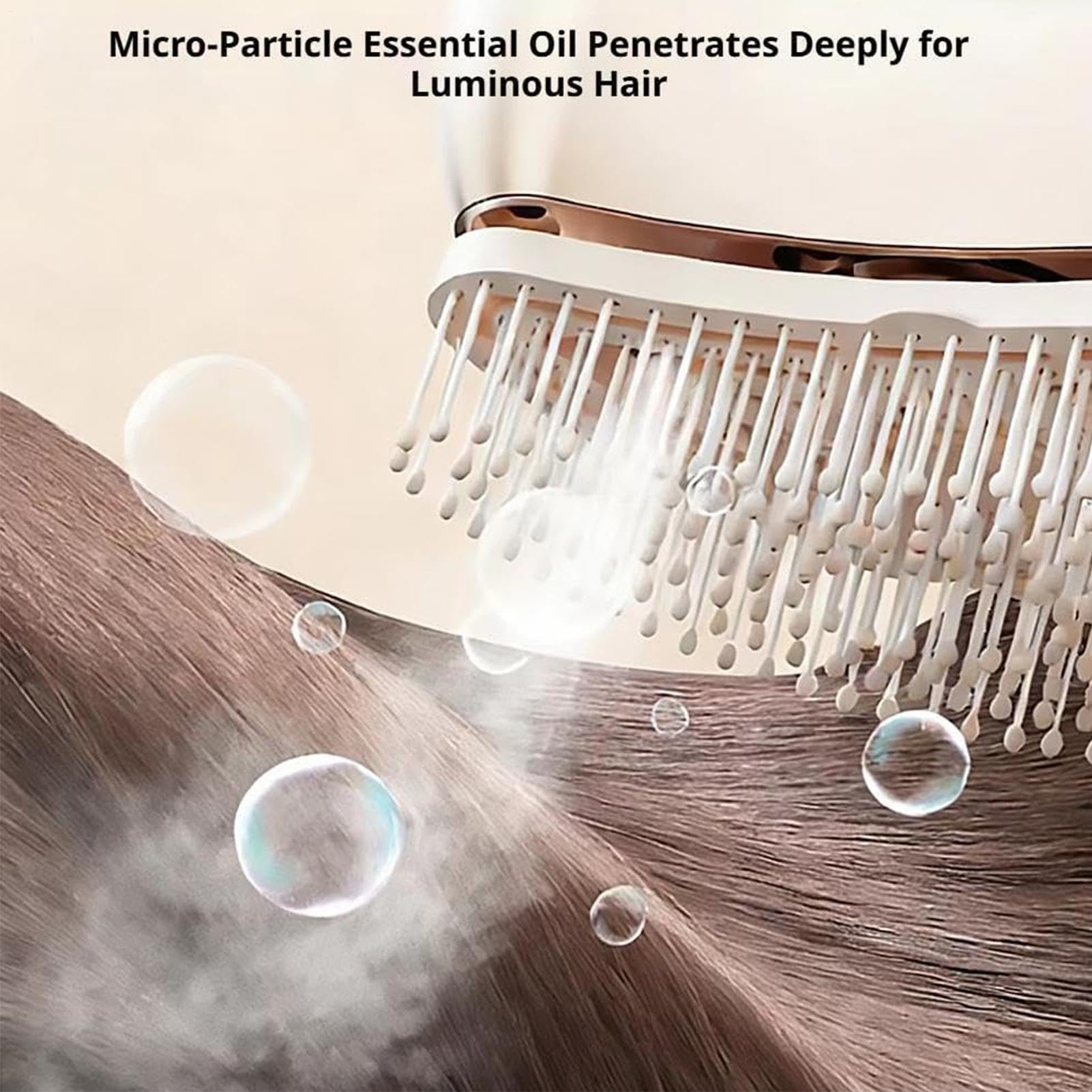 Spazzola Elettrica A Vapore Capelli Applicatore Stimolatore di Olio per