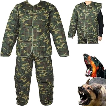 Training Dog Protective Clothing, Large Body Protection Police Dog Training Bite Suit Jacket, Professional Dog Bite Sleeves Suit Body Protection Suit