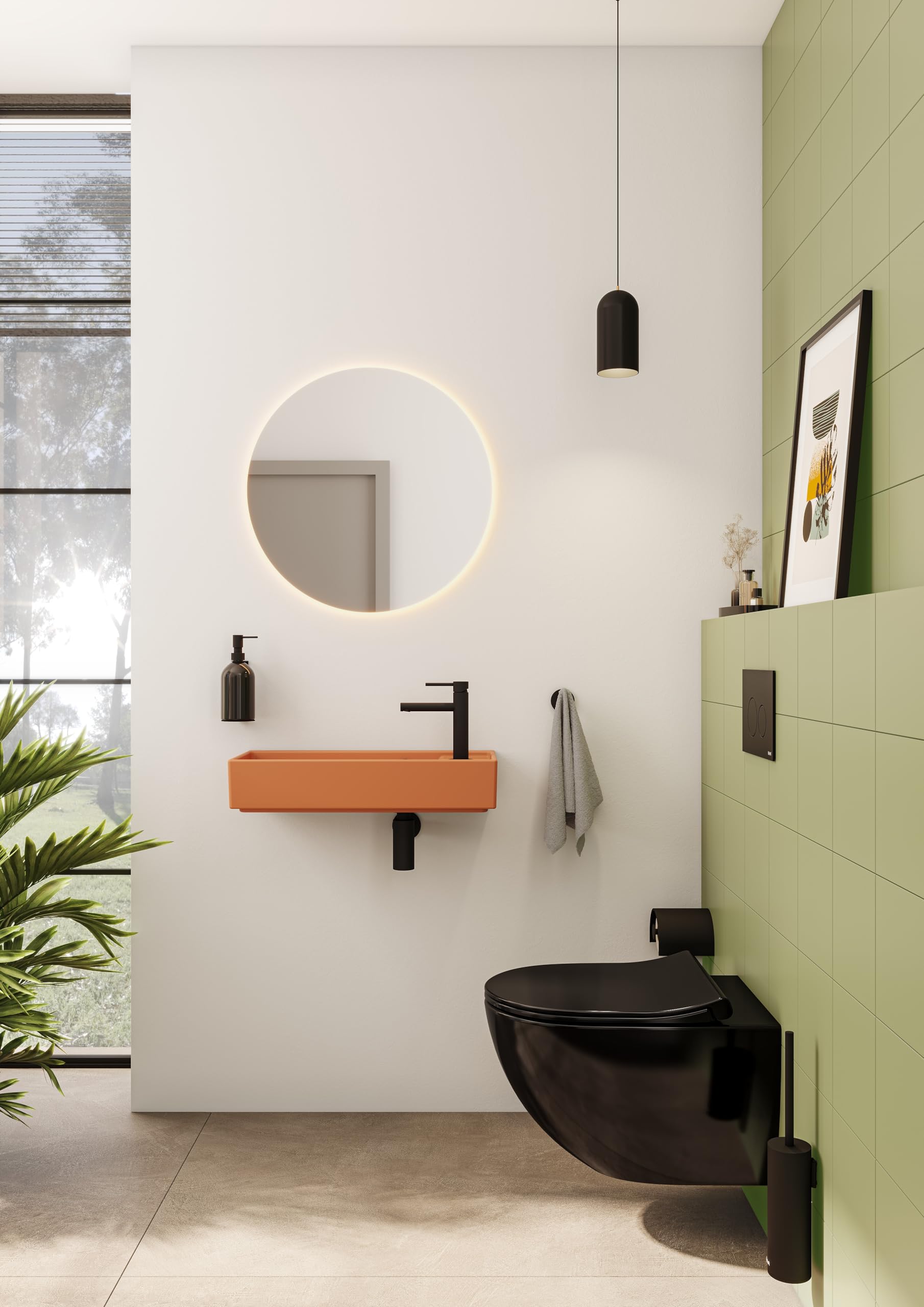 VitrA Origin A4488836 Kapaklı Tuvalet Kağıtlığı, Mat Siyah