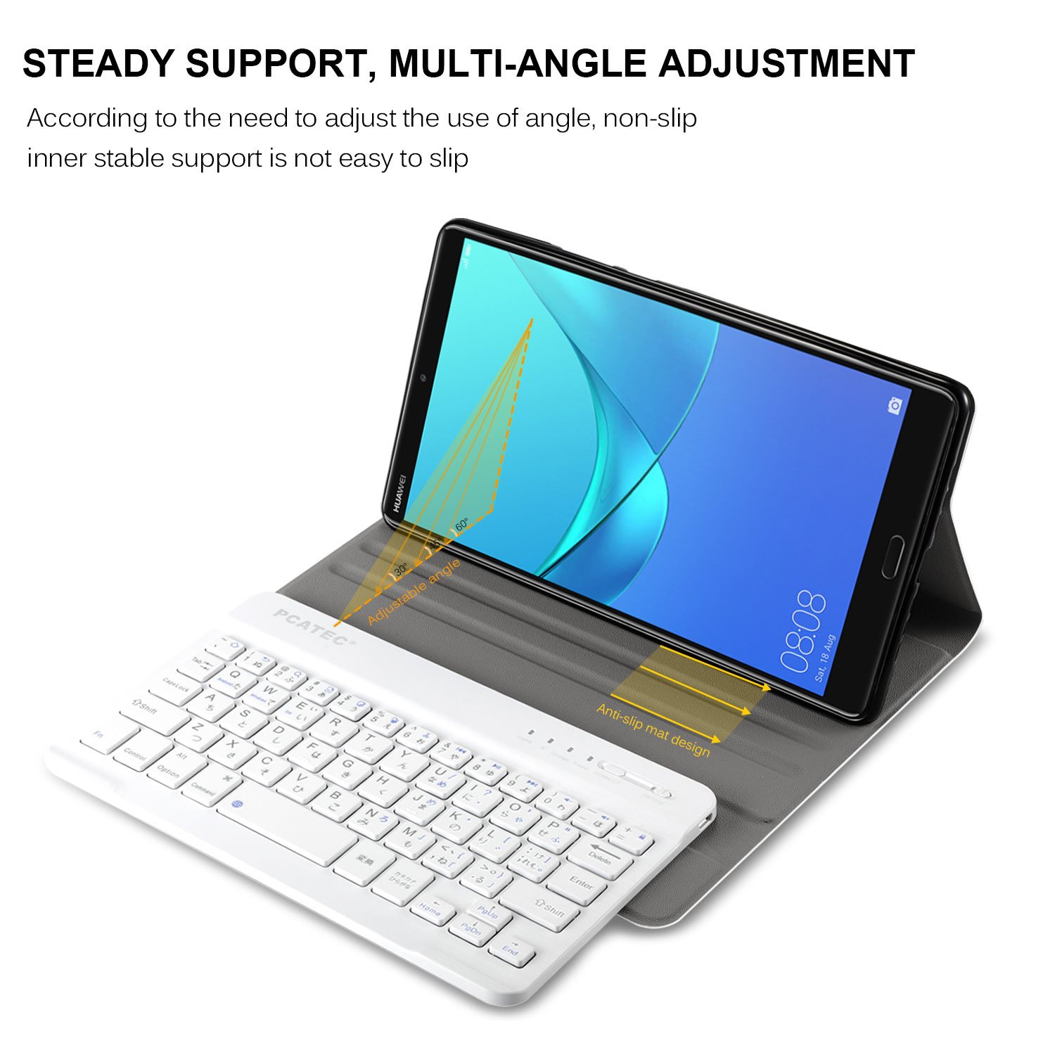 Amazon | 【PCATEC】 Huawei MediaPad M5 8.4 レザーTPUケース