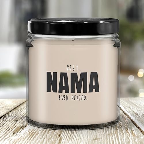 Miniatura 2 de LaPomme Nama Candle, Great Grandparent Gifts New Grandma Gift Vanilla Scented Candles 9Oz
