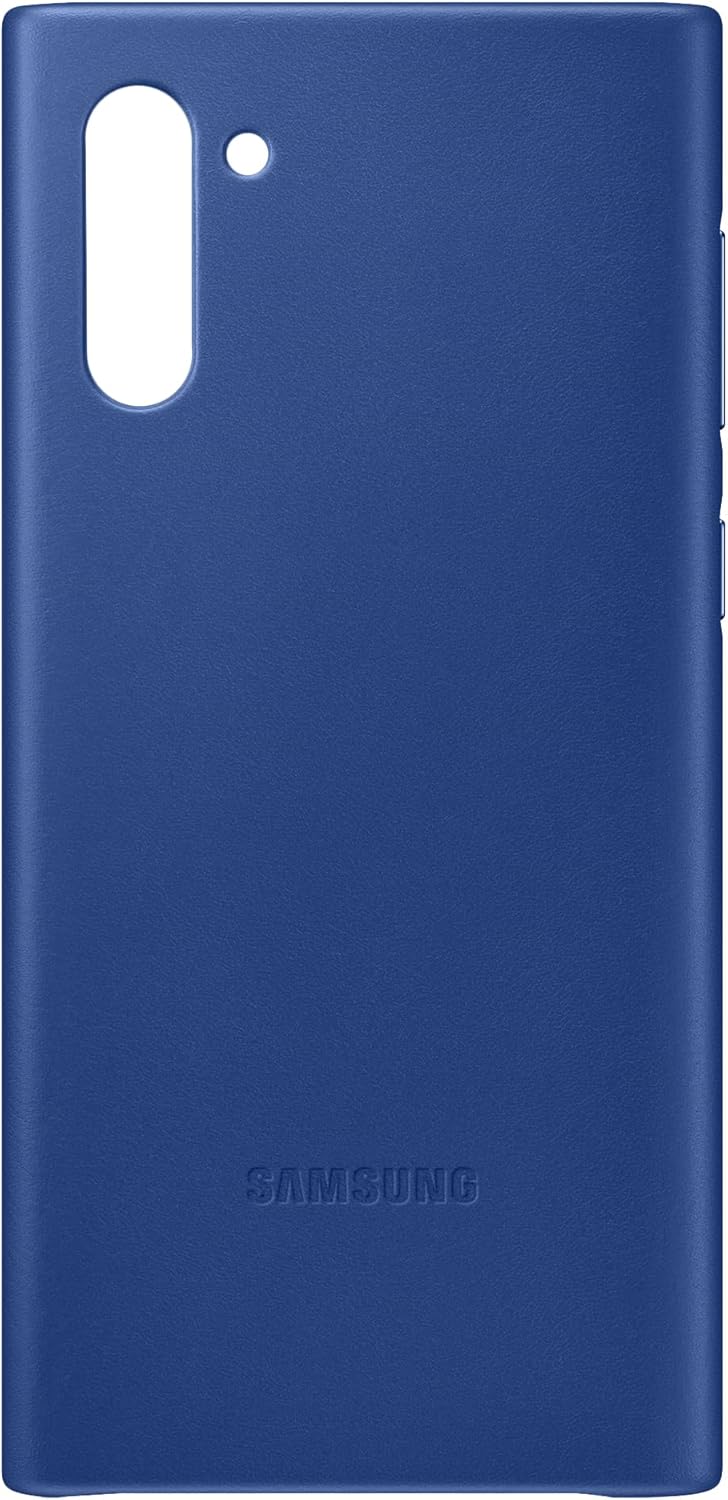 Samsung Galaxy Note10 Case, Leather Back Protective Cover - White (US Version with Warranty) - EF-VN970LWEGUS