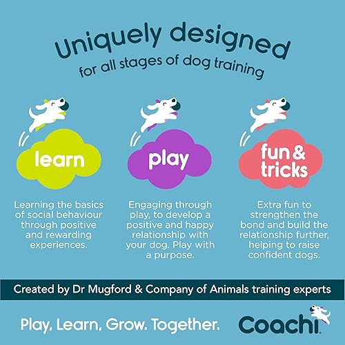 Miniatura 5 de Coachi Chase & Treat - Un divertido juguete de enriquecimiento para perros, rellena con golosinas para jugar interactivo. Bueno para motivar,