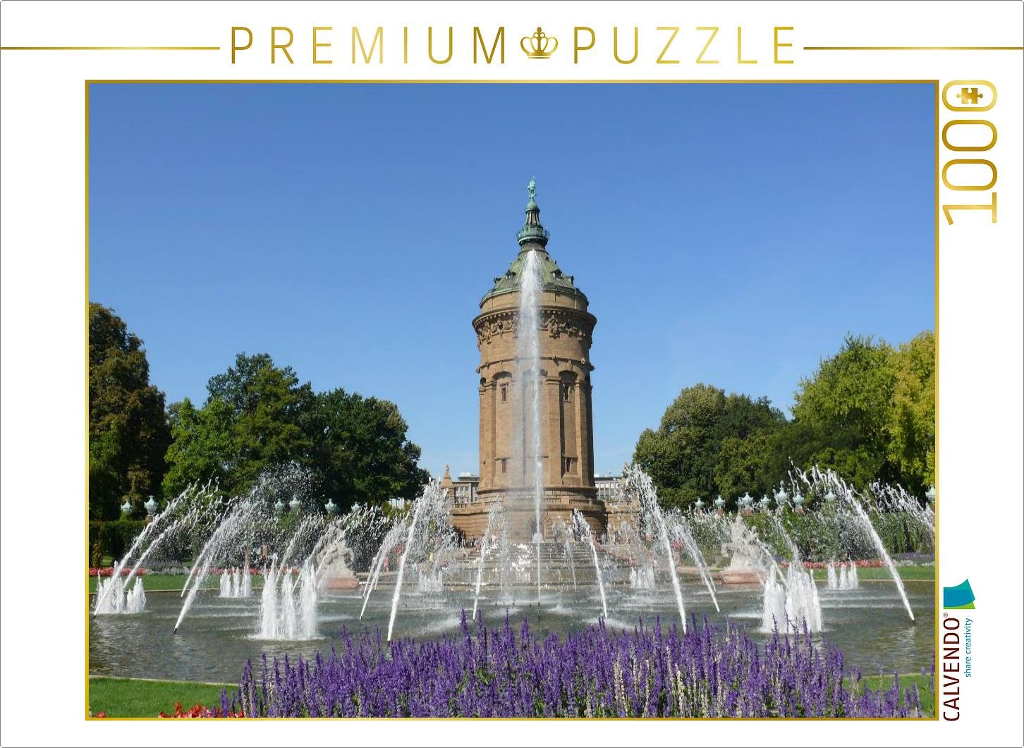 Torre ad acqua, Mannheim/Germania, puzzle da 1000 pezzi