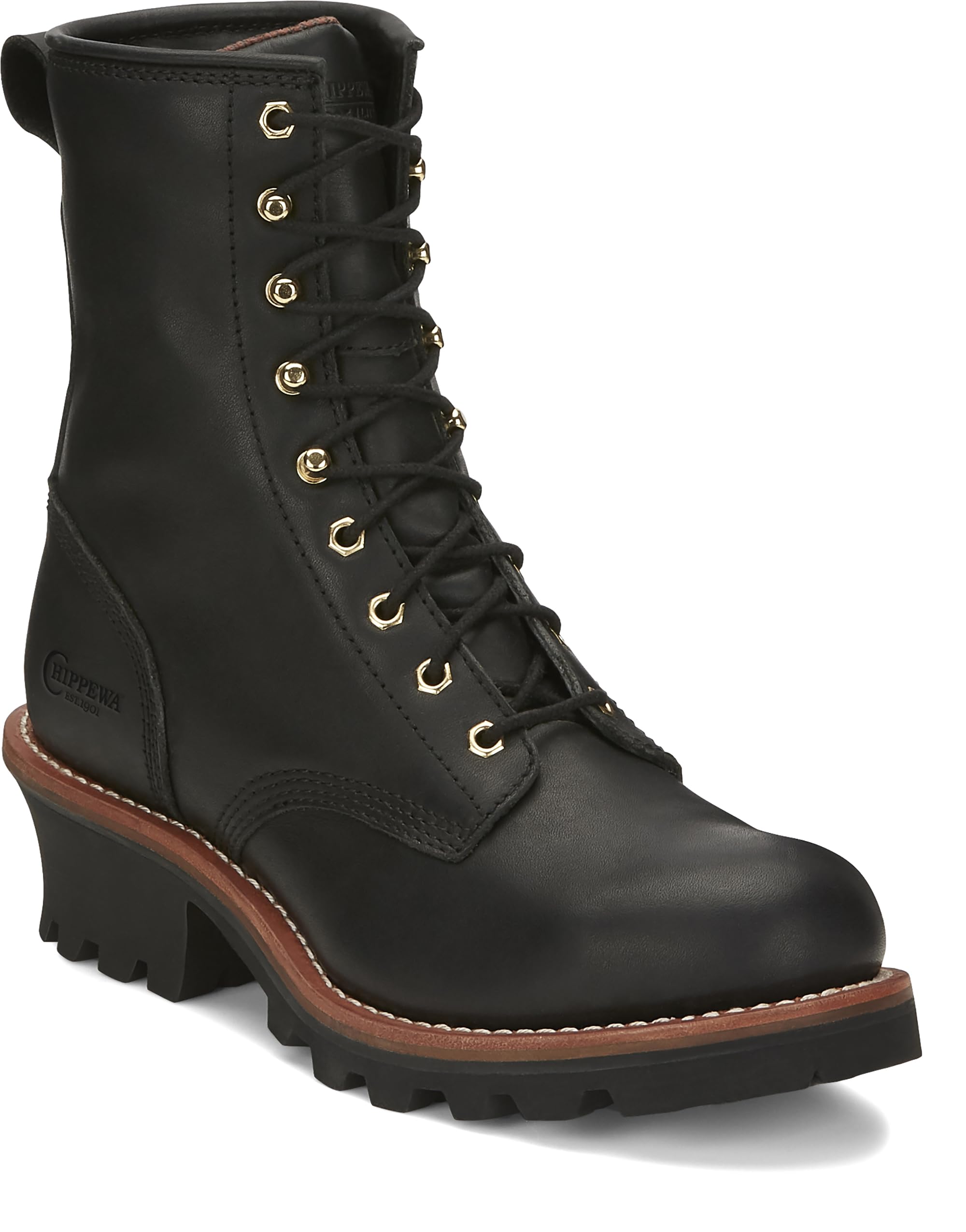 Chippewa 8-Inch Steel Toe Logger Boots