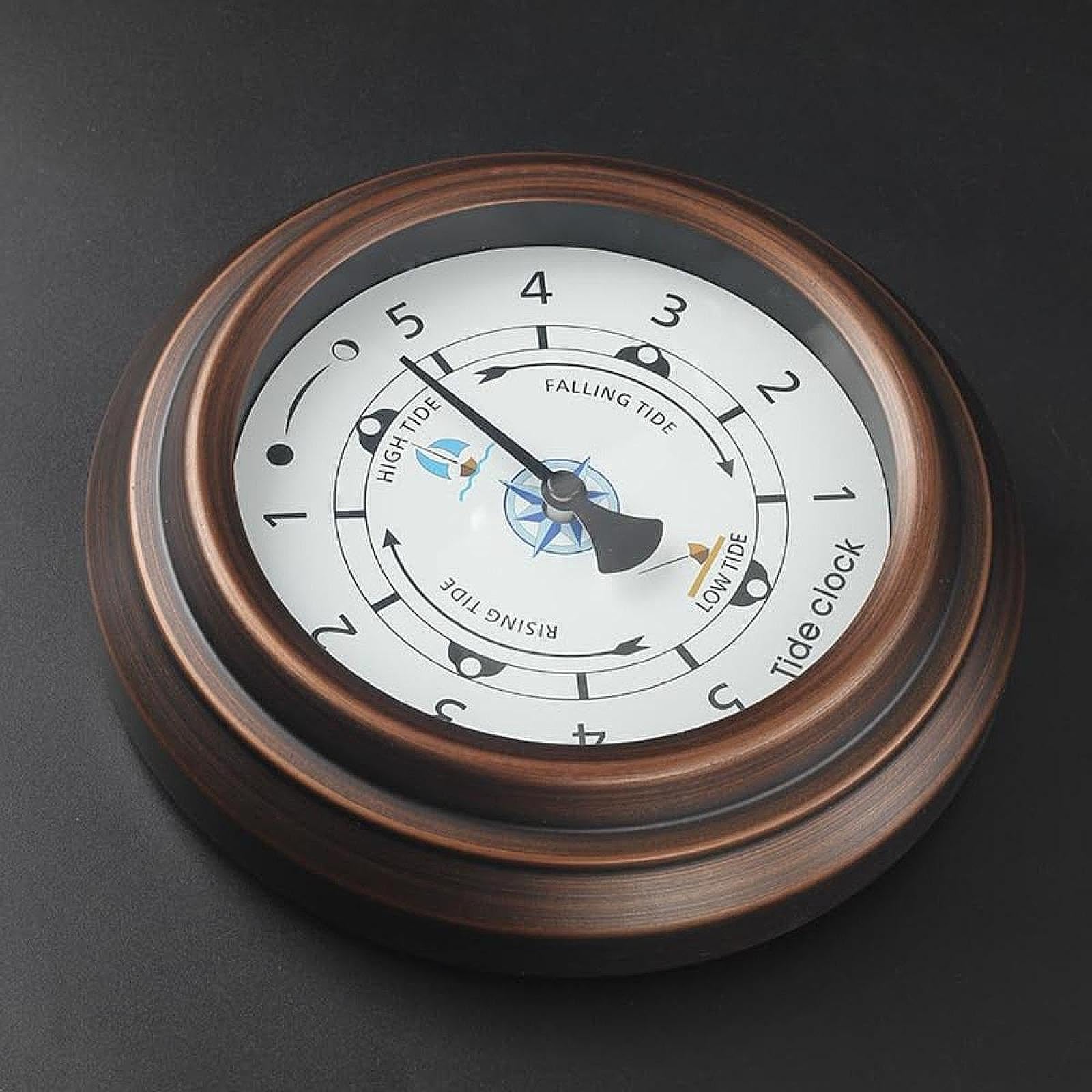 Horloge Murale Nautique, Silencieuse, Instrument de Navigation, Précise, Diamètre 230 Mm, Décorative, Idéale pour