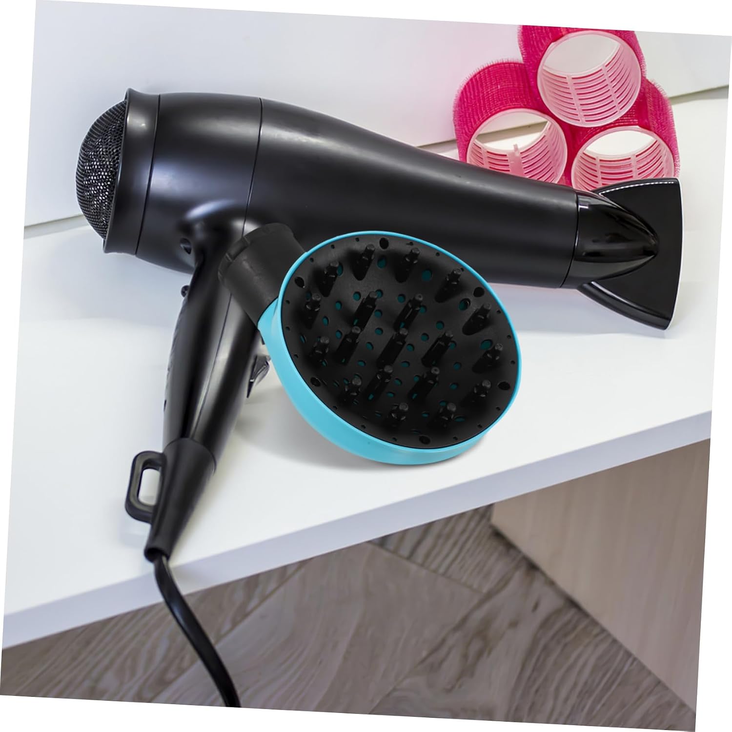 ULTECHNOVO Universal Hair Diffuser Attachment for Blow Dryer Plastic Diffuser Head for Curly and Wavy Hair Styling for Salon and Home Use