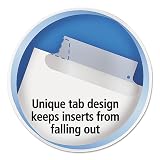 Insertable Big Tab Dividers, 5-Tab, Single-Sided Copper Edge Reinforcing, 11.13 x 9.25, White, Assorted Tabs, 1 Set – view 4
