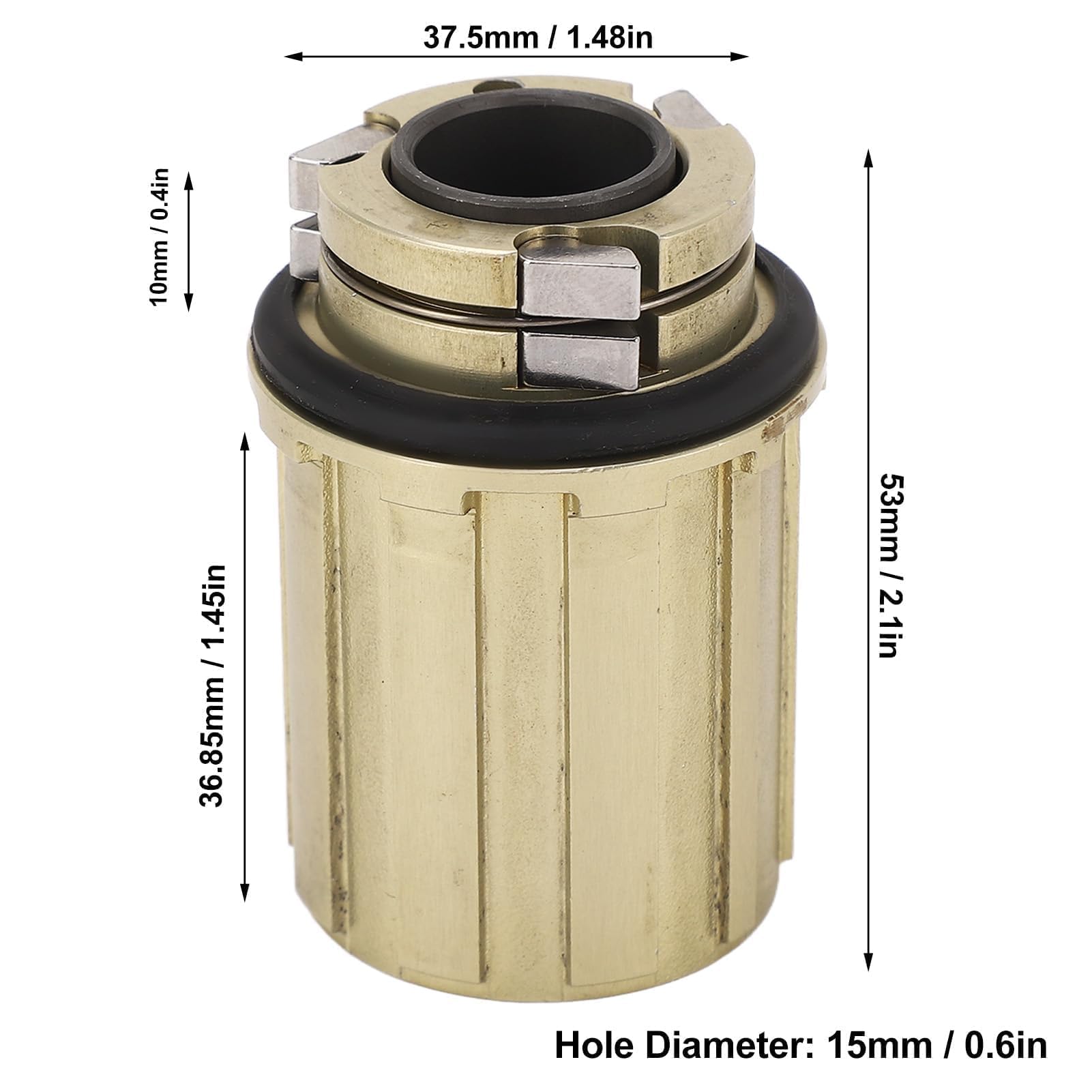 SUNGOOYUE Lega di Alluminio 2 Cuscinetti 11 velocità Bici Corpo Ruota Libera Foro 15 Mm per Mountain Bike da Strada, Parte di Ricambio per 11 velocità