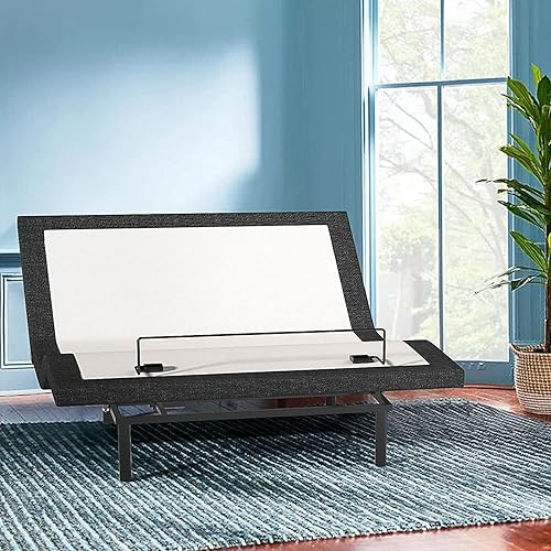 Marco de cama ajustable con masaje marcos de cama eléctricos ajustables tamaño Queen con puertos USB duales gravedad cero antiruido inclinación de