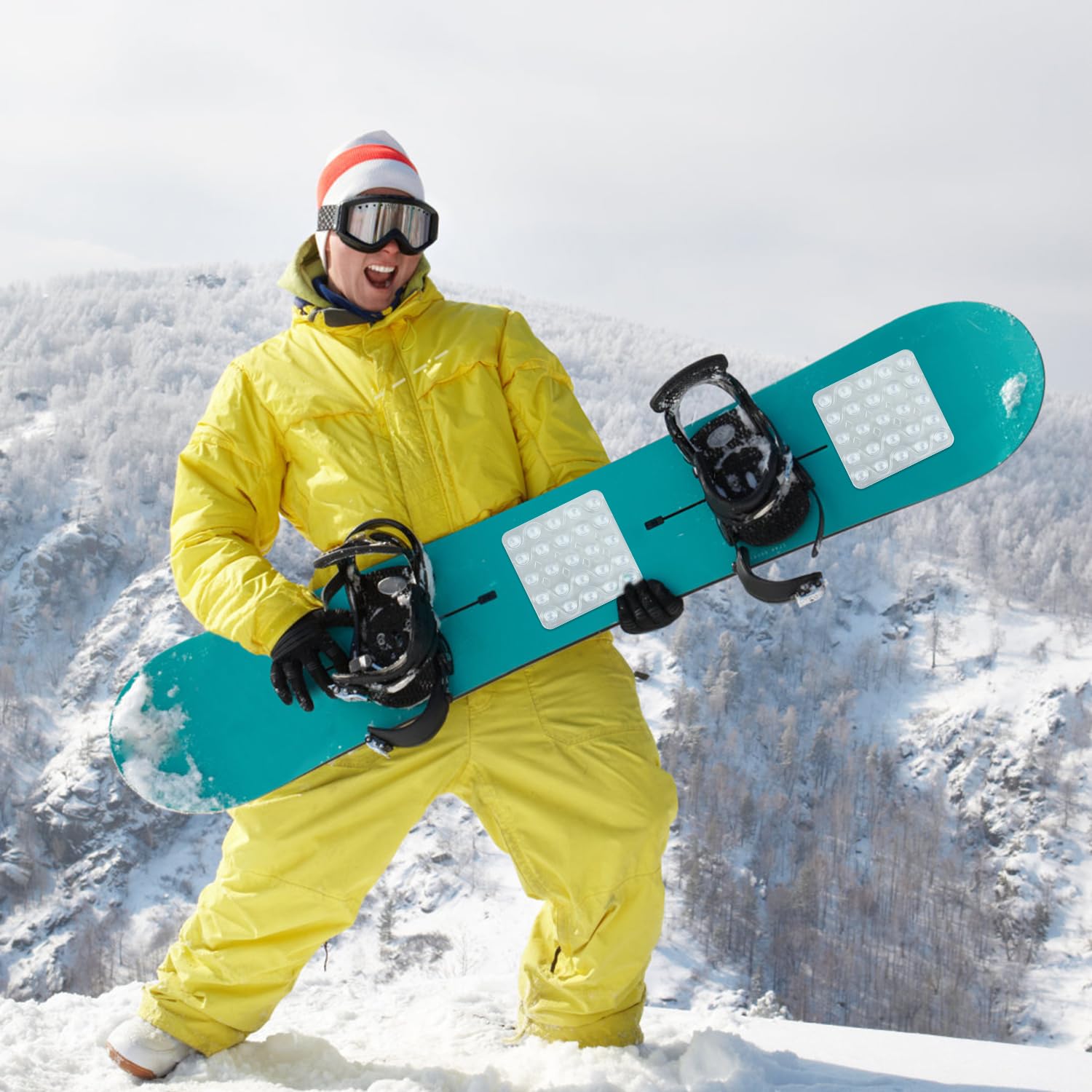 Stomp Pad Per Snowboard - 2 Pezzi Antiscivolo Autoadesivi - Foto 7