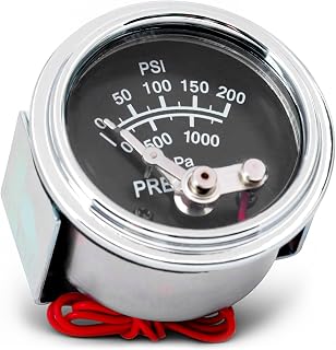 20P-200 05703122 2" Pressure Gauge Compatible with Murphy Swichgage Pressure Switch Gauge Replacement Part, 0-200 Psi