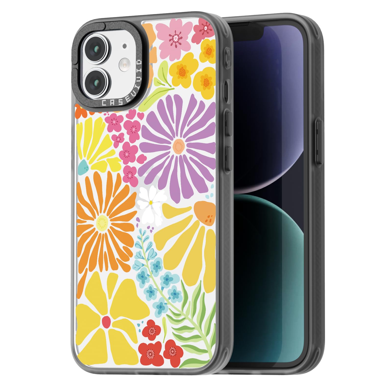 Coque iPhone 12 protectrice fleur de passion contre les rayures - 8