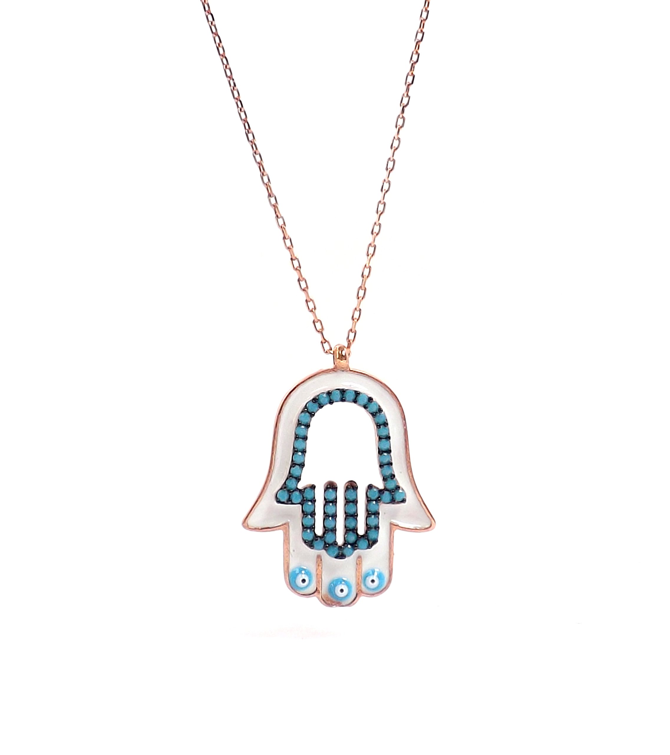 Cooltime Dames Ketting Roestvrij Staal Hamsa Hand van