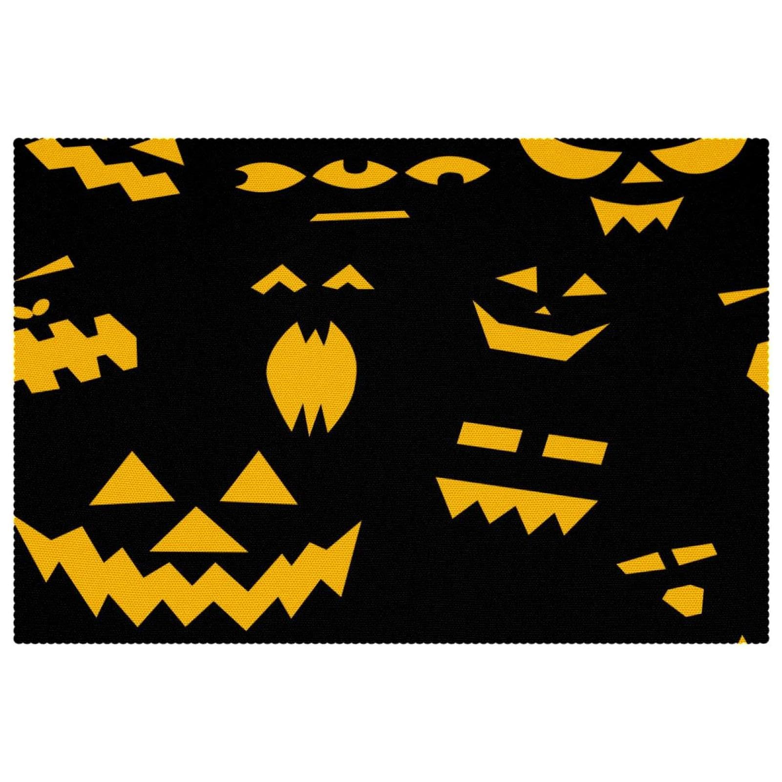 Set de table citrouille Halloween thermorésistant et épais pour préserver vos meubles