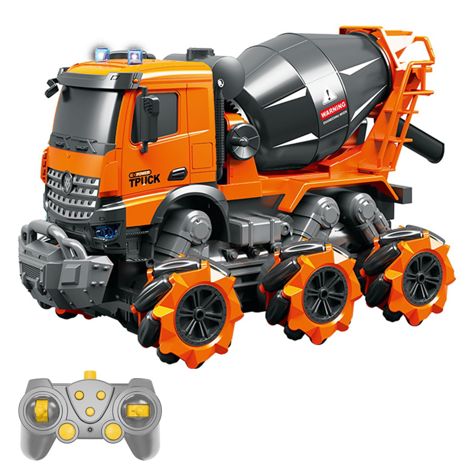 Remote Control xing Toy 114 2.4GHz Electric Remote Control xing Truck Construction Vehicles Toys with Lights and Music Mecanum Wheel One-Key Demonstration Engineering Car Toy for Boy Gift