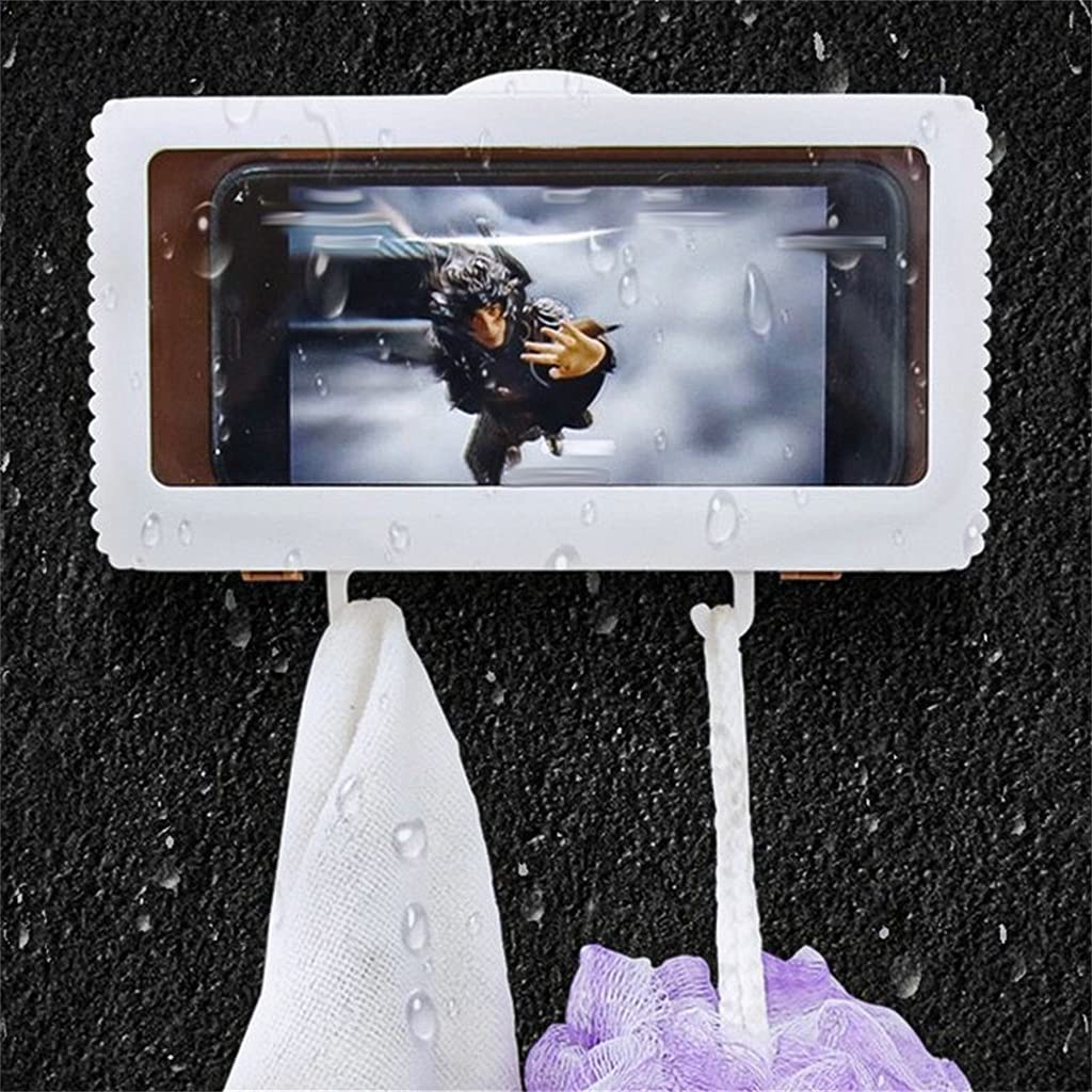 Uchwyt na tablet lub telefon wodoodporne etui montowane na ścianie wszystkie zakryte półki na telefony komórkowe samoprzylepne akcesoria prysznicowe