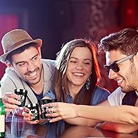 Vista 5 de Paquete de 16 vasos de chupito para padrinos de boda, regalos de despedida de soltero para hombres, juego de vasos de chupito de esmoquin de acero