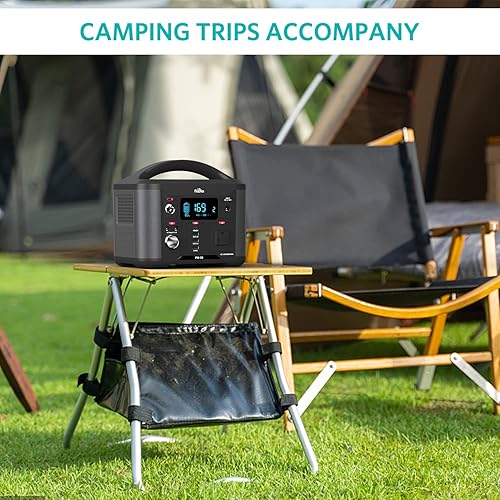 Miniatura 9 de Estación de energía portátil de 300 Wh, generador solar con salida de CA de 110 V 300 W, PD de carga rápida de 60 W, carga hasta 8 dispositivos,