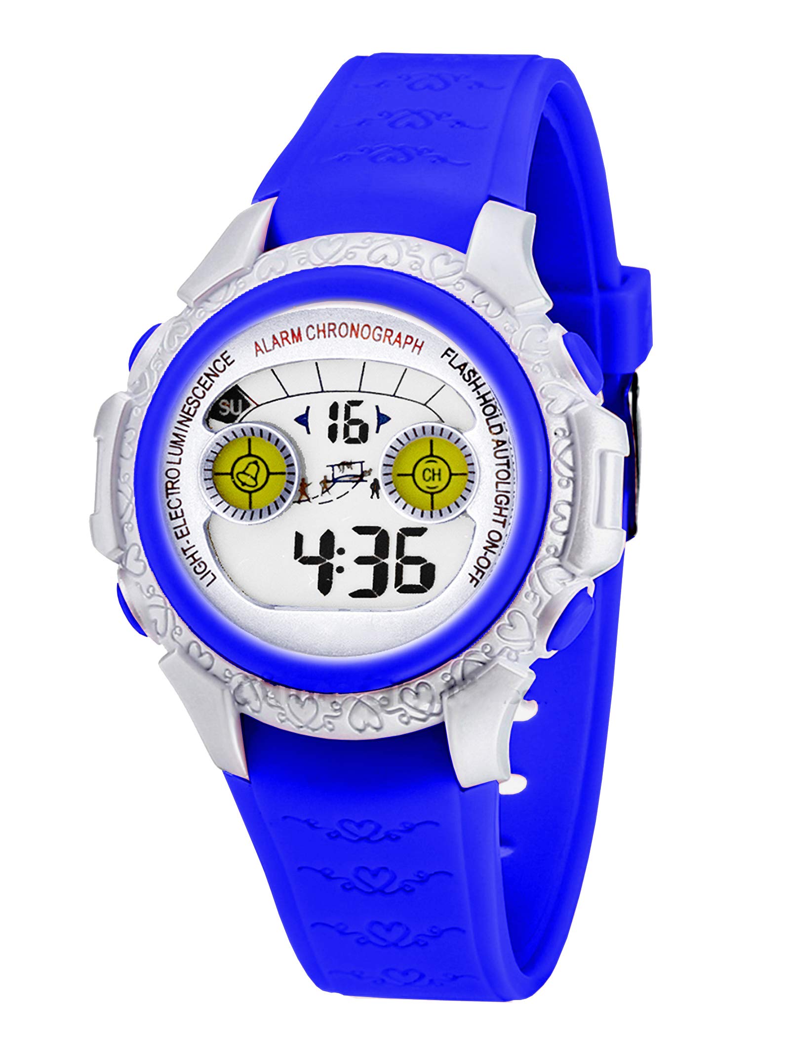 Time Up Digital Dial Colorful Strap with Alarm & Backlight Watch for Kids-EF76122-202 (B08RX1HX3N) Amazon Price History, Amazon Price Tracker