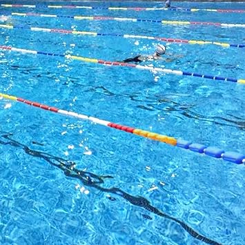 Safety Rope with Floats Swimming Pool Safety Rope with Floats Wave Blocking Lane Divider for Training and Competition