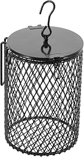 FUOYLOO Aquecedor Lâmpada Grade Lagarto Lâmpada De Calor Lâmpada Noturna Projetor Noturno Lâmpada De Calor De 150 Watts Lâmpada Papagaio Réptil Abajur Concha Abajur De Ferro Lâmpada