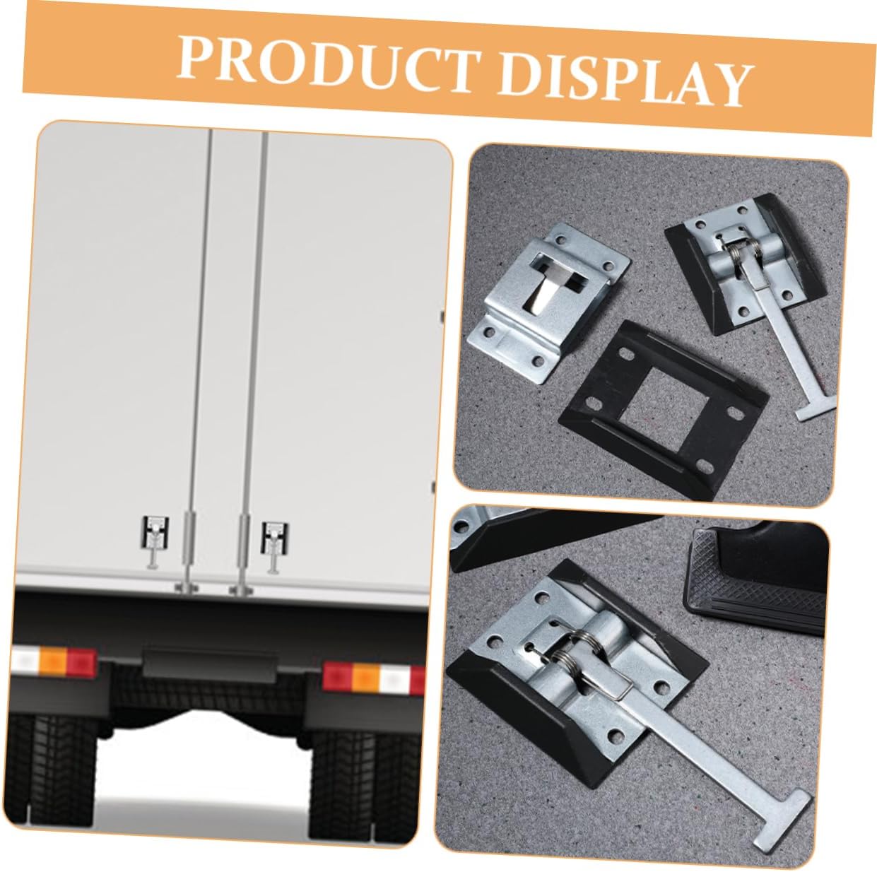 2sets Metal Rv Door Holder Latch Trailer Door Latch Kit for Camper Cargo Trailer Zinc Plating Easy Installation