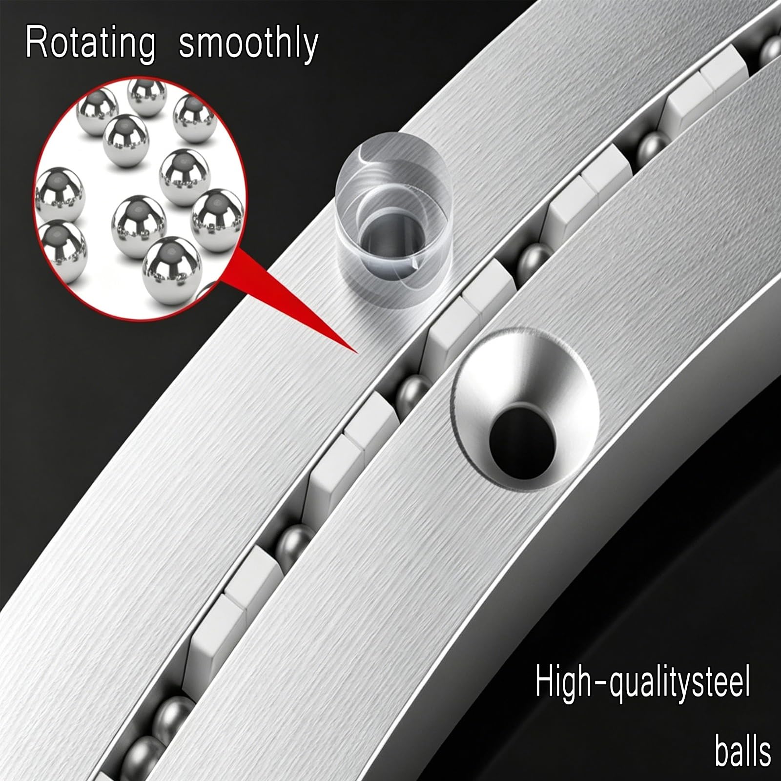 Plattenspielerlager,Drehbare Basis,Robuste Lazy Susan-Rotation AusAluminium