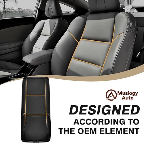 Miniatura 353 de Muslogy Funda de consola central compatible con Honda Pilot 2023 2024 2025, 2024 2025 2026 Ridgeline/Passport Accesorios para apoyabrazos, tapa
