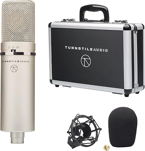 Concourse Series TAC1100 Micrófono de condensador cardioide multipatrón, diafragma grande para grabación vocal, podcasting y transmisión, salida XLR