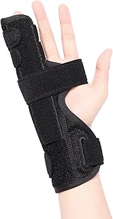 Pinky Finger Splint,Boxer Fracture Splint,Metacarpal Splint for 4th or 5th Finger,Finger Splint for Broken Finger,Trigger Finger,Arthritis and Tendonitis,Fits for Left or Right Hand(S/M)