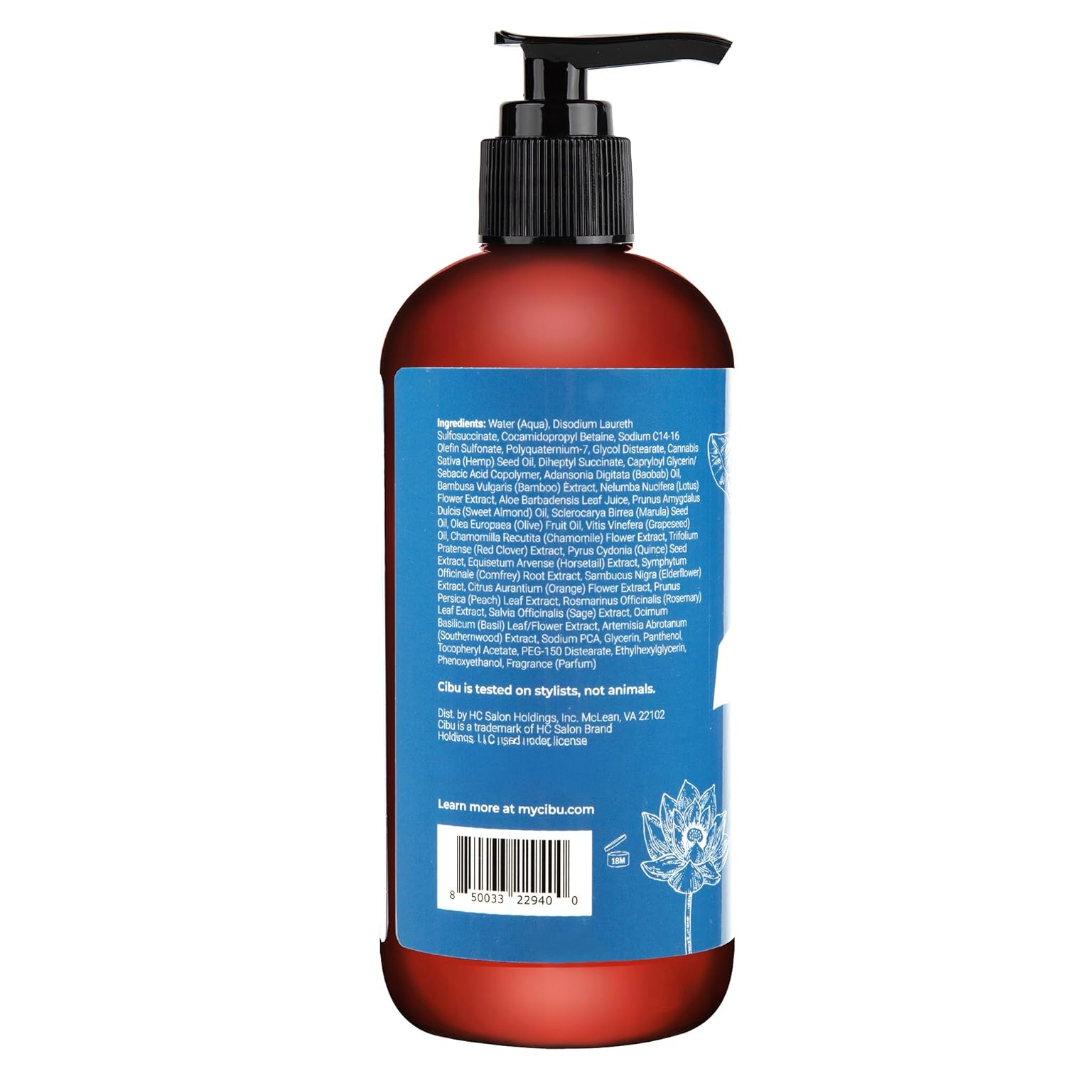 CIBU Balance Shampoo 30092 Nutrient-Rich Formula Moisturizes, Strengthens & Repairs Dry Hair | Sulfate-Free for All Hair Types and Textures | Gentle for Daily Use for Clean, Healthy Shine 1 Liter