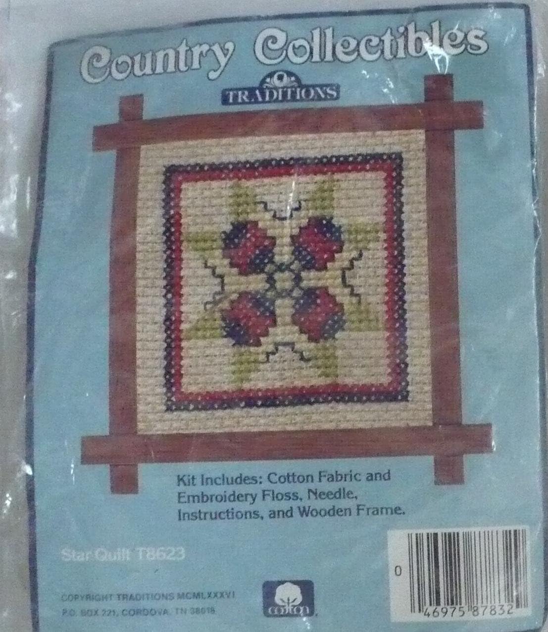 Star Quilt with Frame - Country Collectibles Traditions - T8623