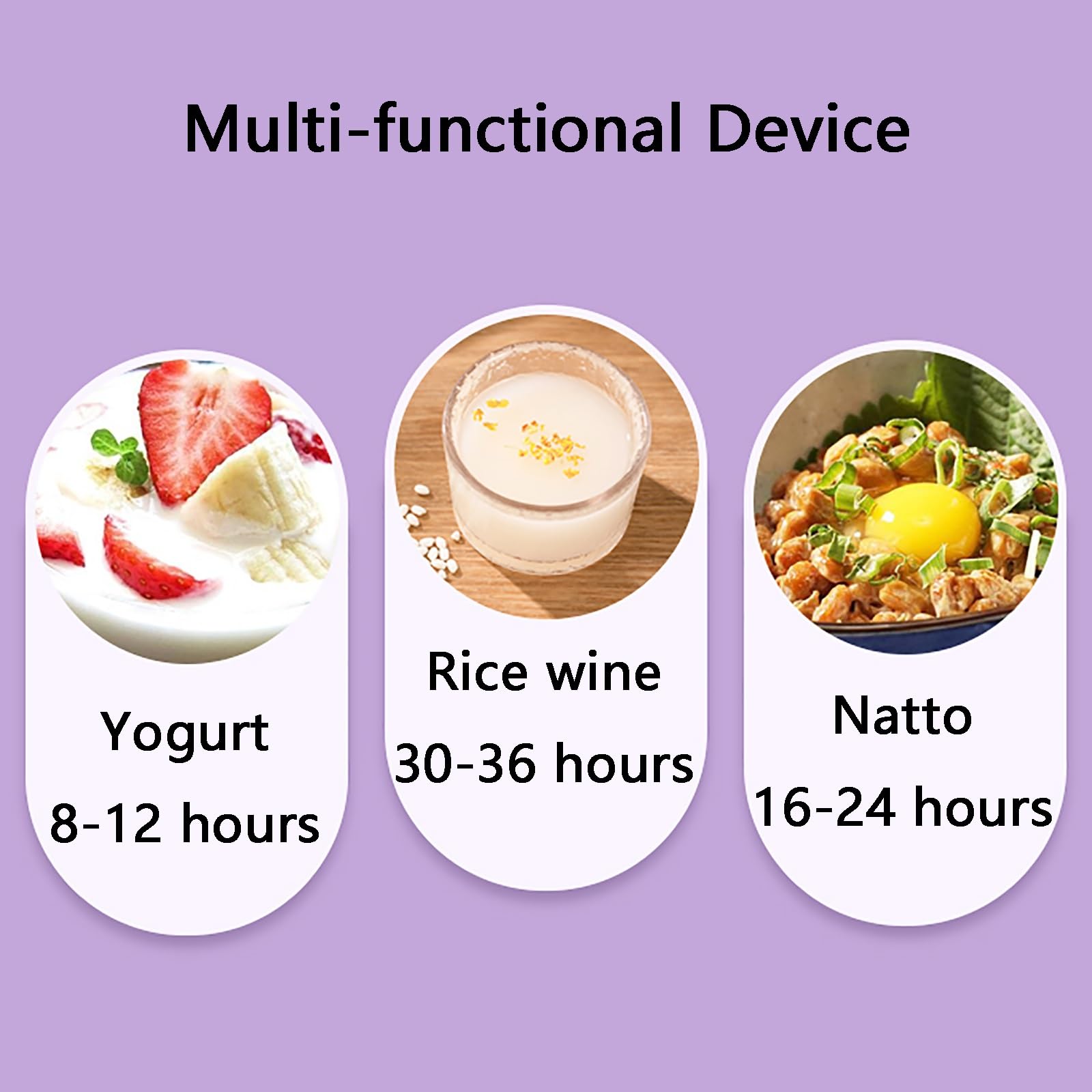 Macchina per La Preparazione di Yogurt Probiotico, Yogurtiera, Capacità Sufficiente, Controllo Intelligente Della Temperatura, Adatta All'uso Familiare