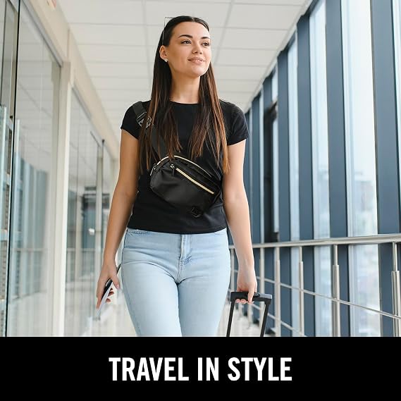 Kenneth Cole REACTION Sophie Belt Bag, Black, One Size