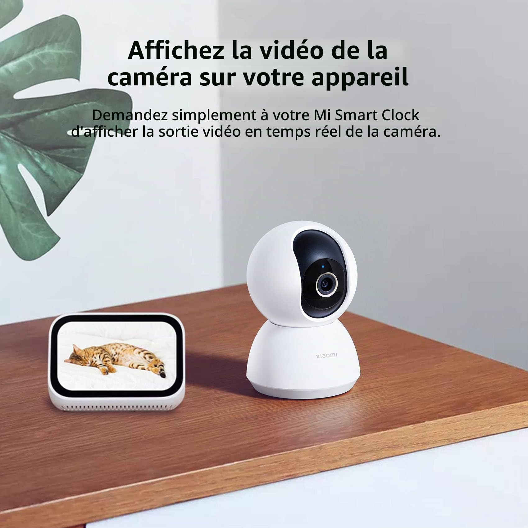 Xiaomi Mi Smart Camera C300 Caméra Surveillance WiFi Intérieure Caméra 360°, Détection Humaine AI Suivi Intelligent Sirène Audio Bidirectionnel, pour Bébé et Animaux