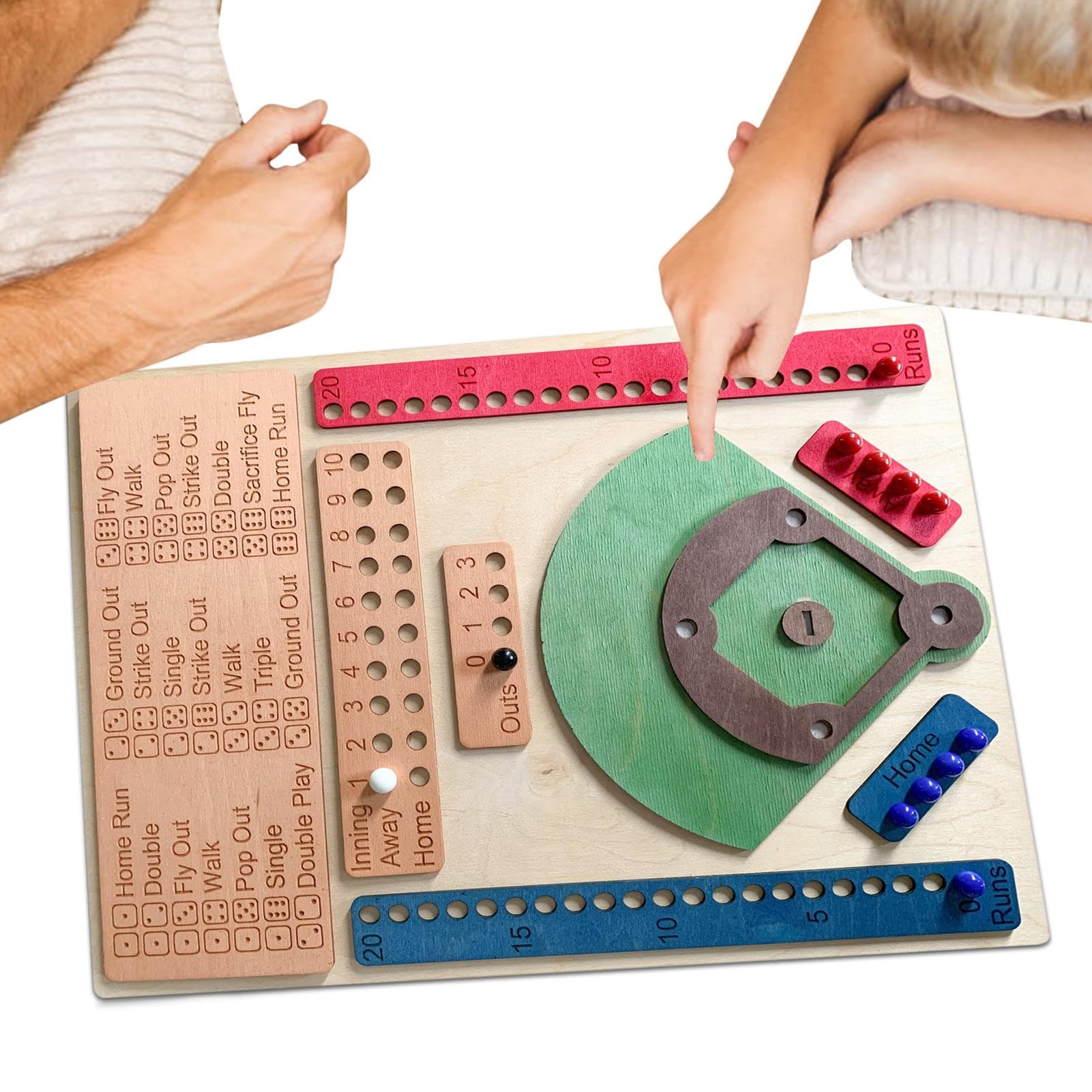 Juego de bola de madera para combatir el estrés con deporte interactivo de oficina 8