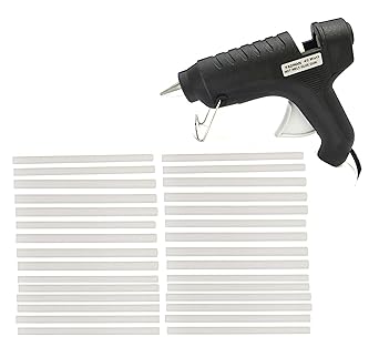 Black 40W 40 Watt Glue Gun With 30 Hot Melt Glue Sticks