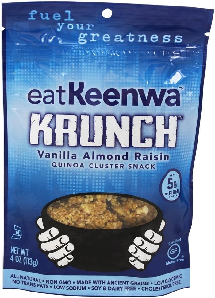 Eatkeenwa Krunch Quinoa Clusters Vanilla Almond Raisin 4 oz