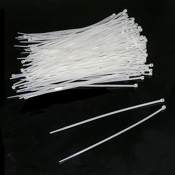 Self Locking Wire Cable Zip Tie 1000 Pcs Fasten Wrap 5.5inch White Nylon