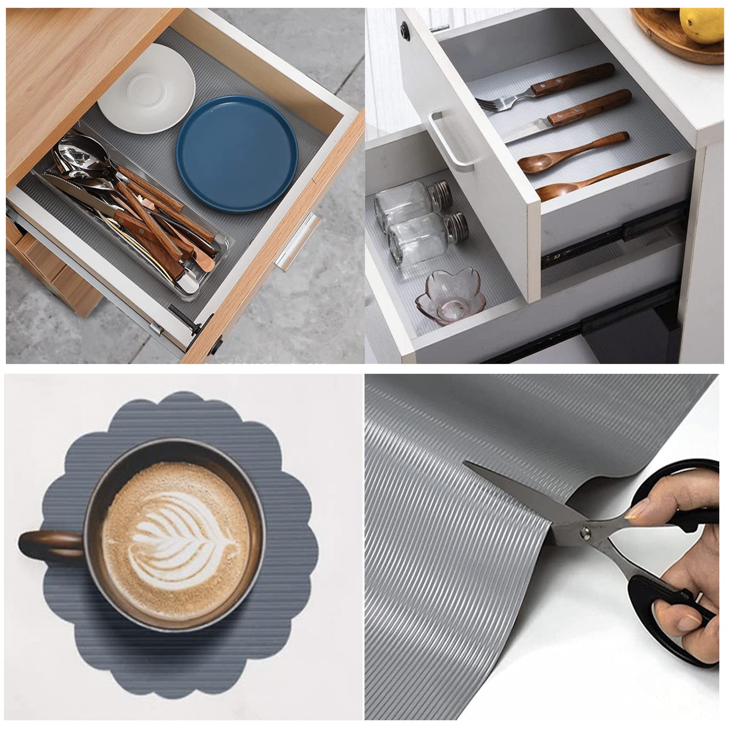 Tappetino Antiscivolo EVA Trasparente 30x400cm - Per Cassetti, Frigoriferi, Ripiani - Foto 5