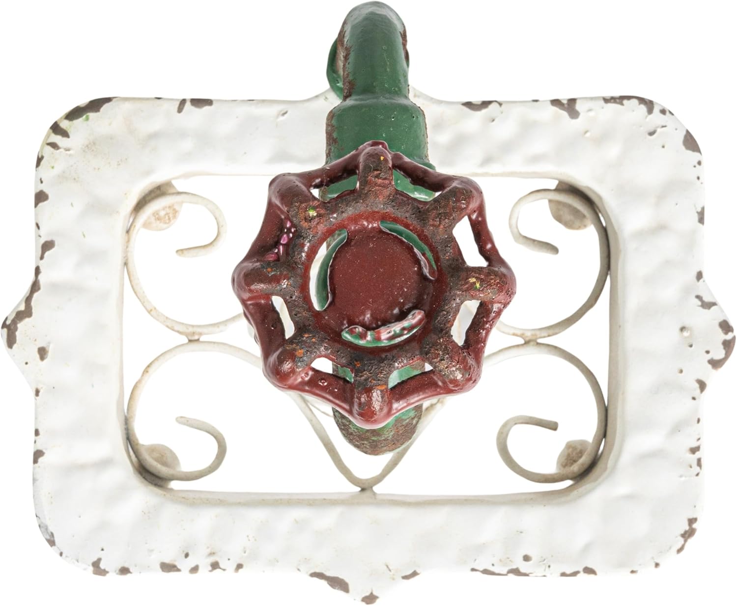 Creative Co-Op Charming Cast Iron Soap Dish with Miniature Faucet Detail