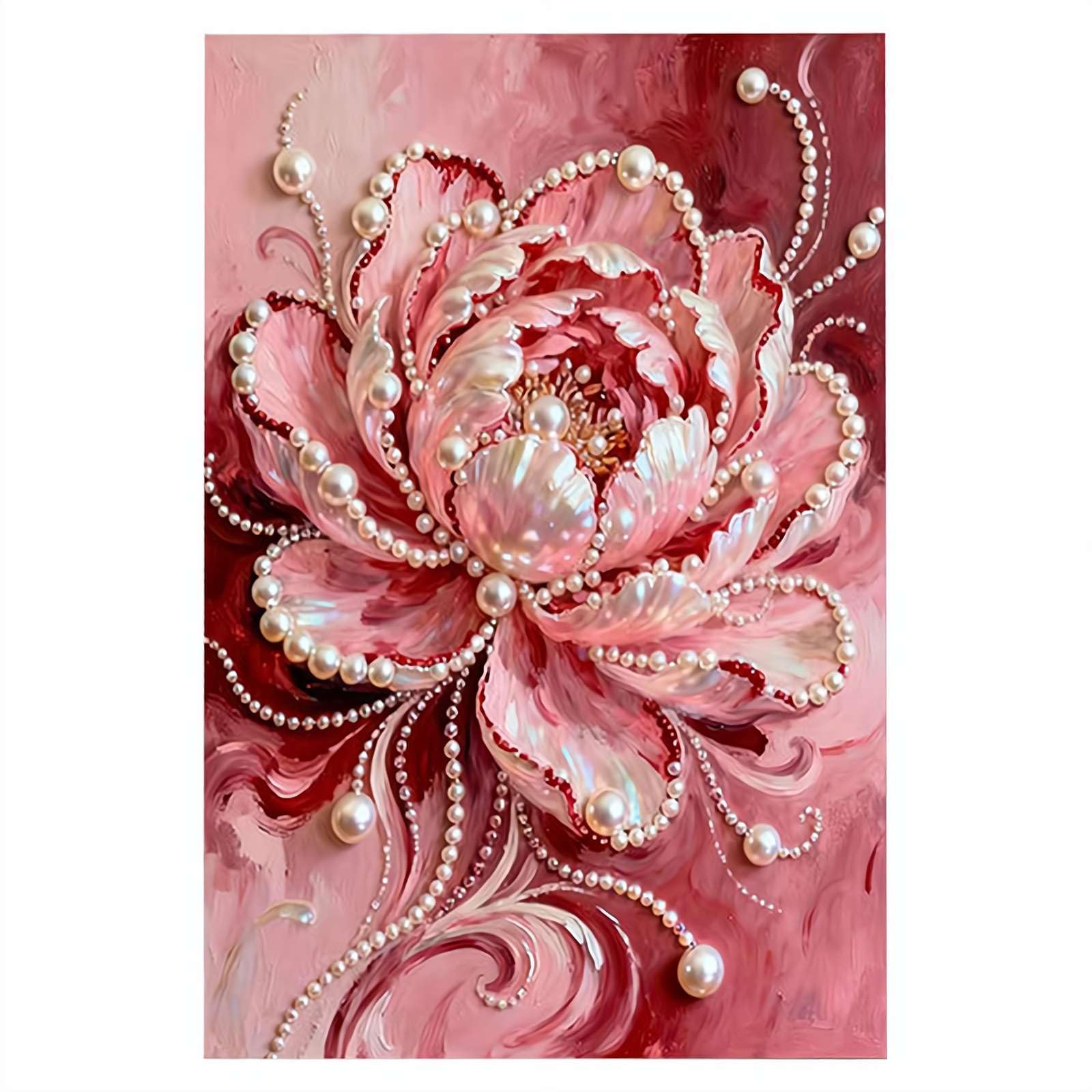 Amazon.co.jp: Shnmersy パールアートキット 花 手作り 20*30cm 大人の