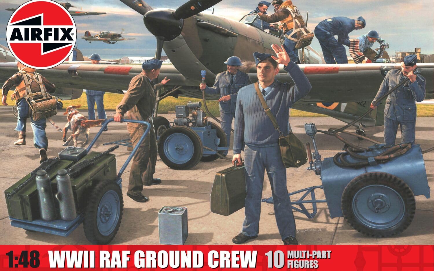 Airfix Zestaw Klasycznych Figurek Załogi Naziemnej Raf A04702 z II Wojny Światowej