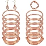 12 Rolls 196 Feet Dead Soft Copper Wire, 18/20/22/24/26/28 Gauge Solid Bare Copper Wire for Jewelry Making, Gem Wrapping