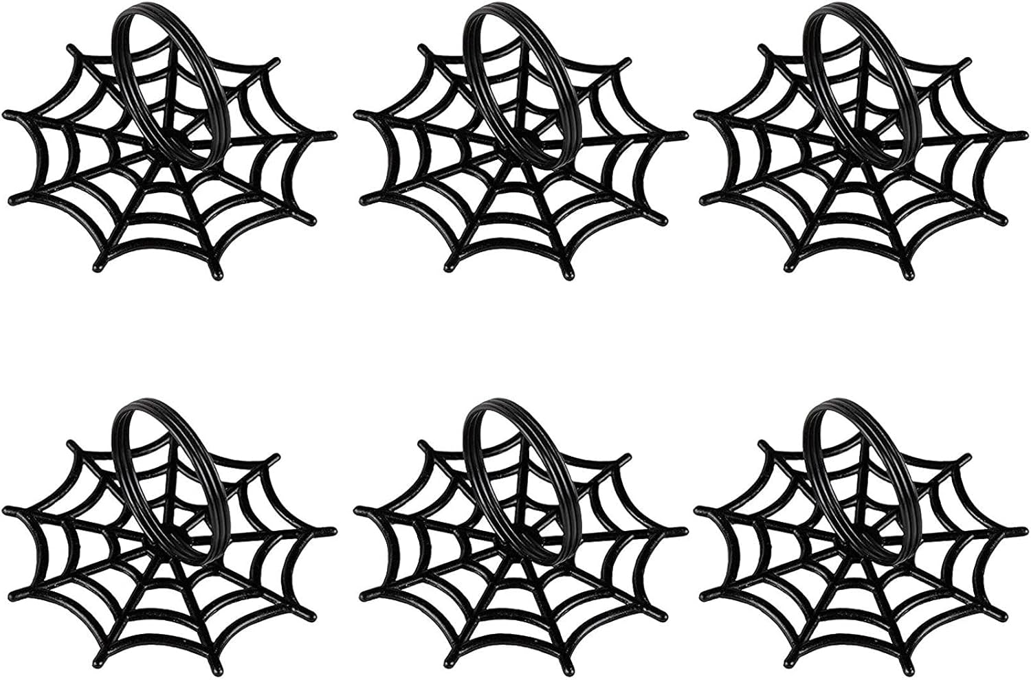 Exсluѕіvе Dіѕсоunt 90% Prісе Halloween Napkin Rings, Spider Web Spooky Design Holder (6 Pack, Black)